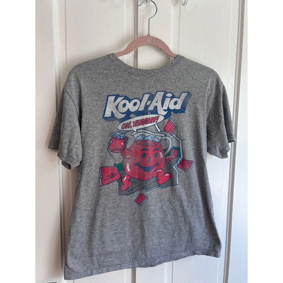 Kool-Aid Other - Kool-Aid Man Oh Yeah Graphic Tee Shirt Heather Gray Mens Medium Retro Mascot